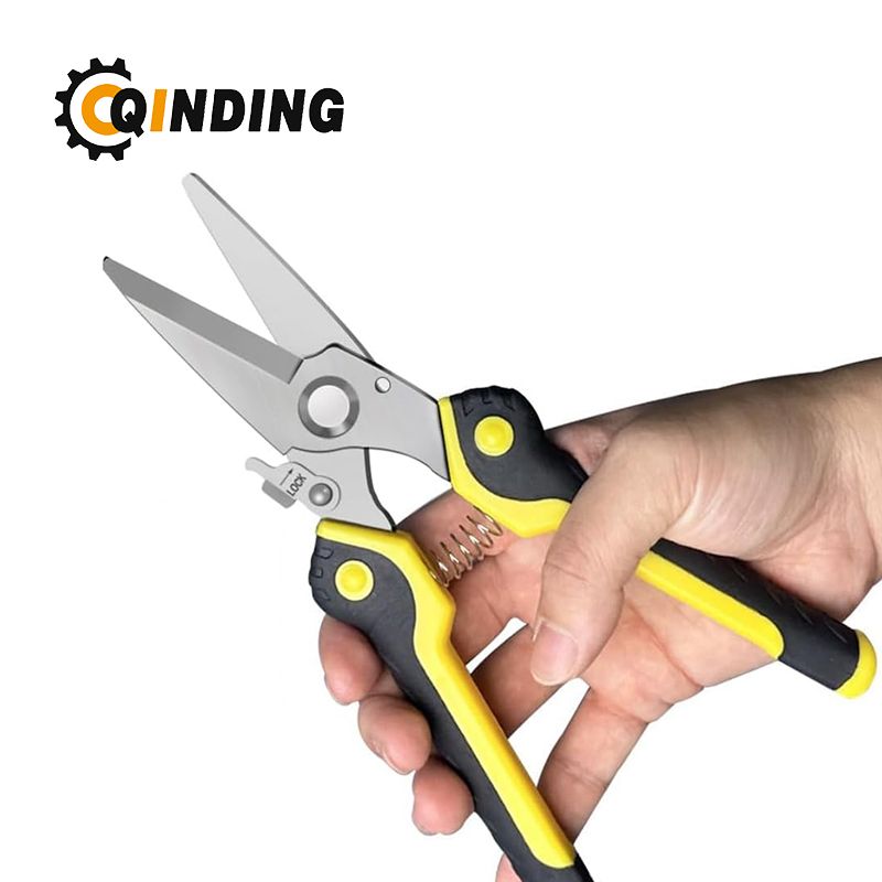 Inch Heavy Duty Scissors, Multifunction Shears for Cutting Cable Wires, Cardboard