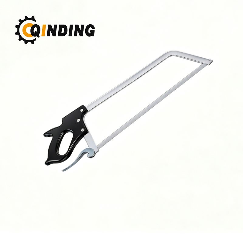 Heavy-Duty Manual Butcher Bone Saw, 304 Food Grade Stainless Steel Blade with Quick-Tension Lock
