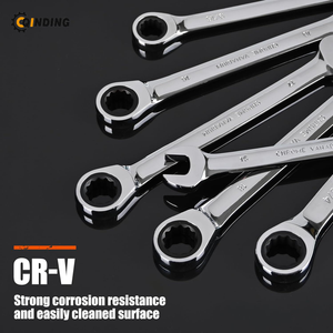 Ratcheting Spanners Wrench Set 6 mm - 24 mm Metric Wrench Set 18pc, 72 Teeth Combination Wrenches Set Chrome Vanadium Steel with a Roll Up Storage Bag