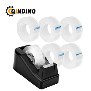  Lightweight Desktop Tape Dispenser, Non-Skid Base Tape with Dispenser, Ideal for Office, Home And School