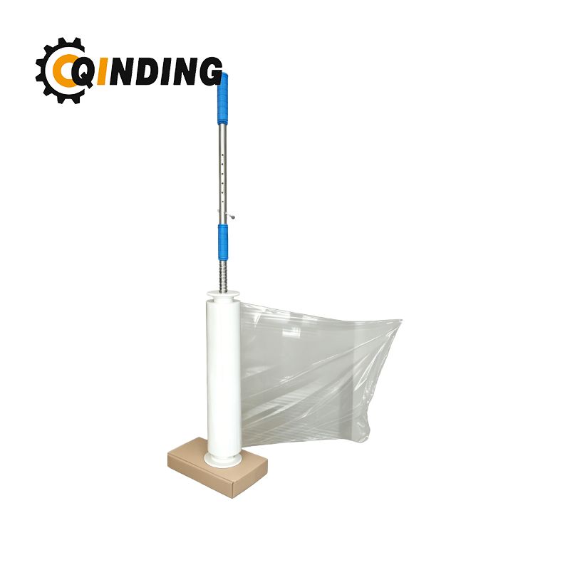 Heavy Duty Stretch Film Dispenser Pole Holder - 48 Inch Extra Long Handle for Pallet Wrapping
