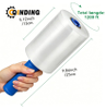 Plastic Shrink Wrap Roll for Moving, 5" x 1200' -12 Rolls Heavy Duty, With Handles, Saran Wrap For Moving, Shipping, Packing, Pallet & Furniture Protection