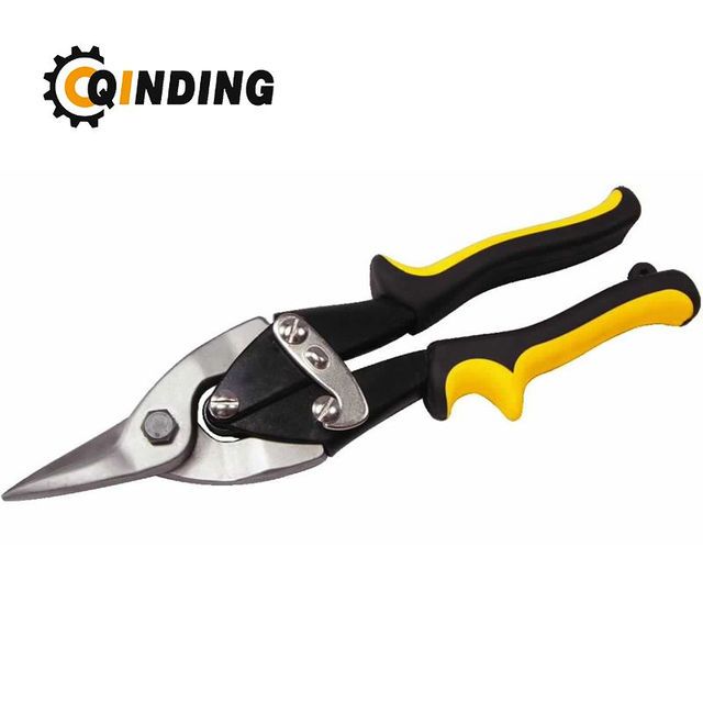 Inch Tin Snips, Heavy Duty Chrome Vanadium Steel Metal Cutter Shears for Cutting Sheet Metal, CR-V Straight Cut