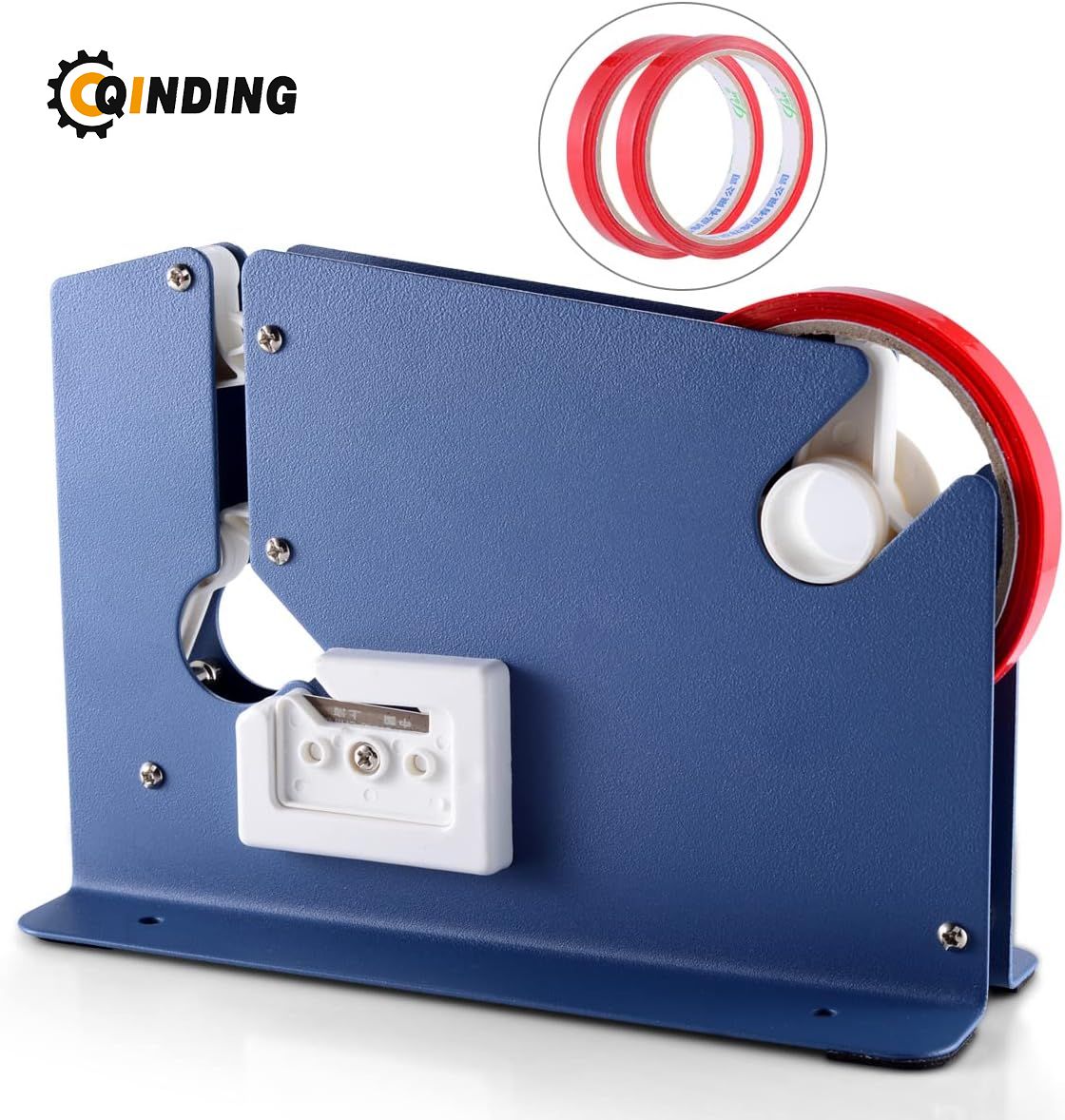 Plastic Bag Sealer Poly Bag Sealer for Meat Cake Bread Icing, Heavy Duty Metal Produce Bag Sealing Taper Dispenser