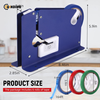 Steel Tape Bag Sealer - Poly Bag Sealer Tape Machine, Bag Sealing Tape Dispenser for Fruit, Greens And Ground Meat Packaging