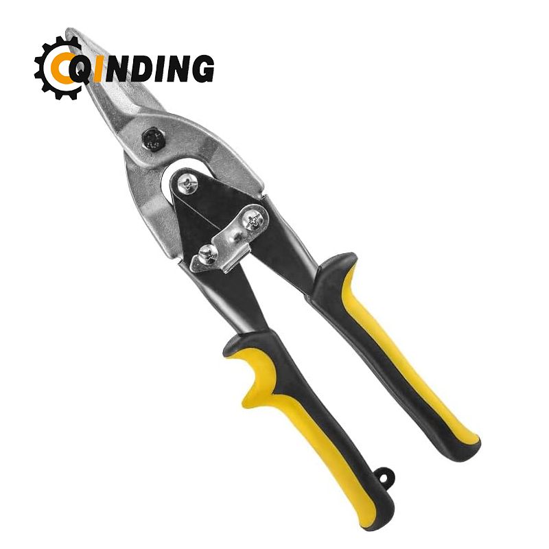 Inch Tin Snips, Heavy Duty Chrome Vanadium Steel Metal Cutter Shears for Cutting Sheet Metal, CR-V Straight Cut