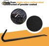 18-inch Heavy Pry Bar Forged Carbon Steel Pry Bar with Inclined Chisel Head Suitable for Pryingliftingremoving Nails