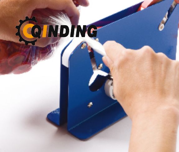 Steel Tape Bag Sealer - Poly Bag Sealer Tape Machine, Bag Sealing Tape Dispenser for Fruit, Greens And Ground Meat Packaging