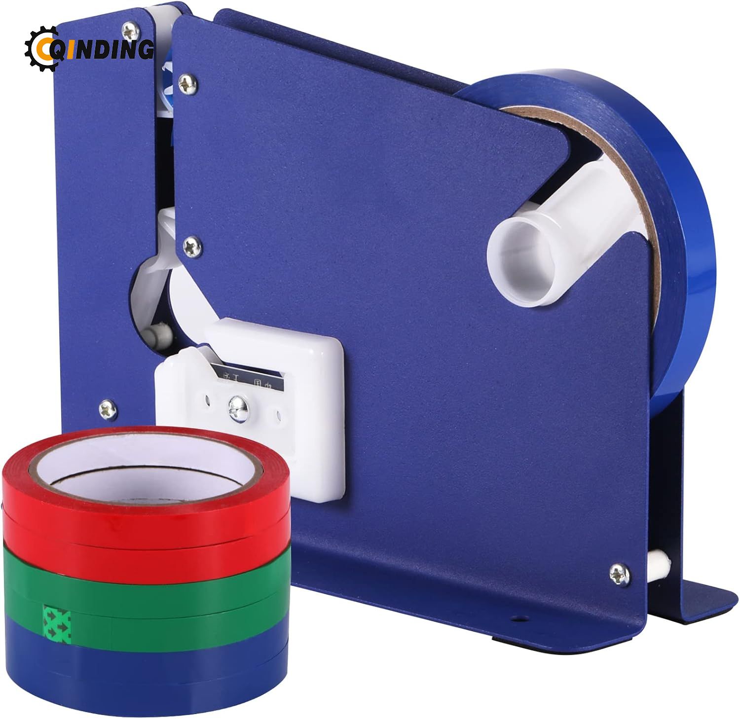 Plastic Bag Sealer Poly Bag Sealer for Meat Cake Bread Icing, Heavy Duty Metal Produce Bag Sealing Taper Dispenser