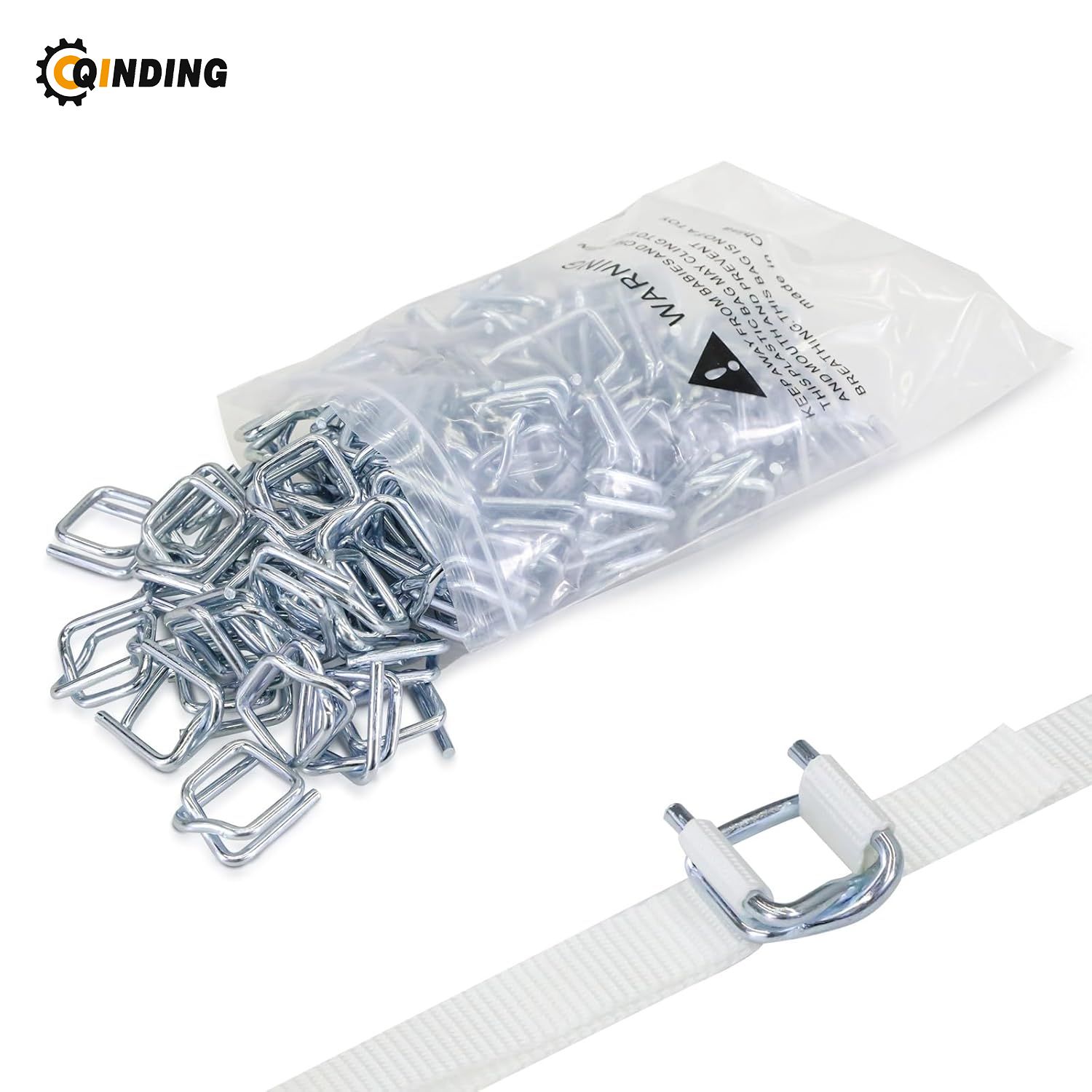 Galvanized Wire Buckle for 0.5 Inches Width Cord Strapping -Wire Buckles with Galvanized Coating